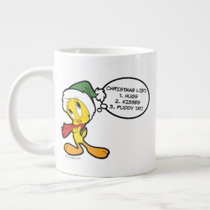 Caneca De Café Grande Pensamentos de Natal TWEETY™