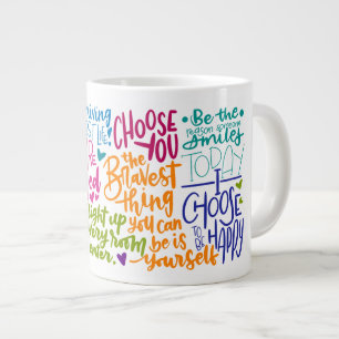 Caneca De Café Grande Pensando em você - Jumbo Mug
