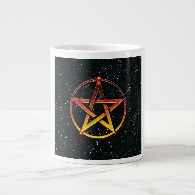 Caneca De Café Grande Pentagram (Frente)