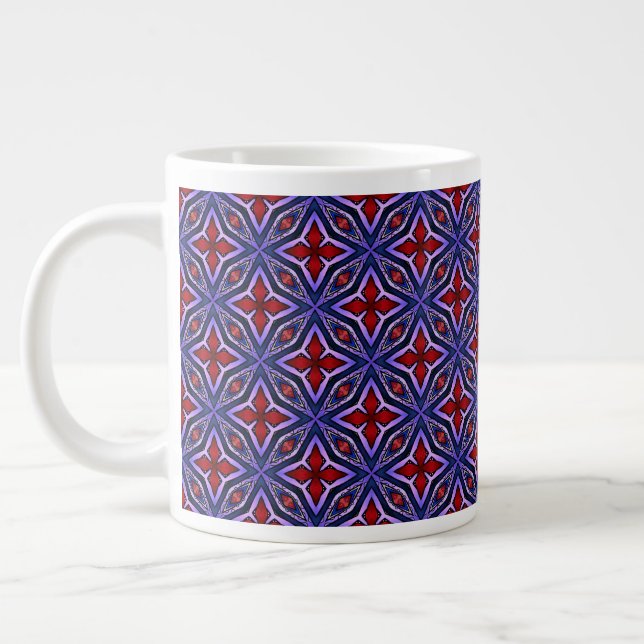 Caneca De Café Grande Pentas no Roxo (Esquerda)
