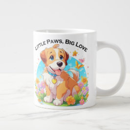 Caneca De Café Grande Pequenas Patas Bonitas Grande Amor