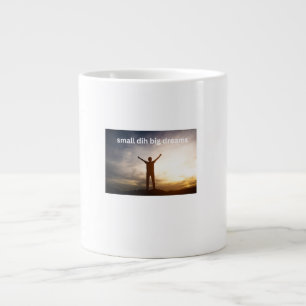 Caneca De Café Grande Pequeno Dih Grandes Sonhos Meme Engraçado