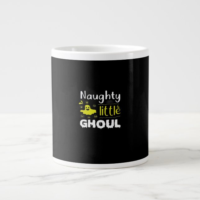 Caneca De Café Grande Pequeno Ghoul (Frente)