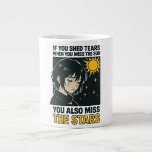 Caneca De Café Grande Perca as estrelas