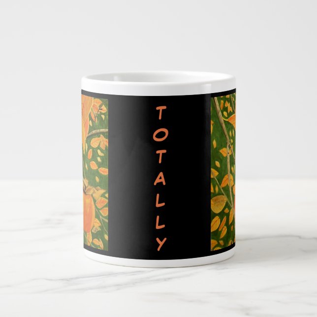 Caneca De Café Grande Persimmon de Aquarela (Frente)