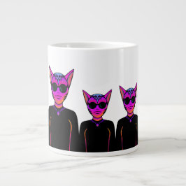 Caneca De Café Grande Personagem felina