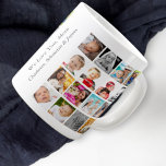 Caneca De Café Grande Personalização Personalizada da Colagem de Fotos<br><div class="desc">colagem personalizada exclusiva de fotos e modelo de texto de artigos em boas bebidas do Ricaso ...  ideia de presente pessoal do excelente</div>