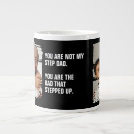 Caneca De Café Grande Personalizada 2 Fotografias Do Pai Que Surpreendeu