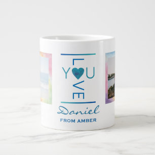 Caneca De Café Grande Personalizado Eu Te Amo Muito Por Ele