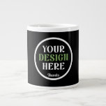Caneca De Café Grande personalizado, exclusivo, elegante e minimalista<br><div class="desc">Esta design é acessível a todos. Sinta-se livre para personalizar o logotipo,  as imagens,  o texto e as cores de acordo com suas preferências. Muito obrigado.</div>