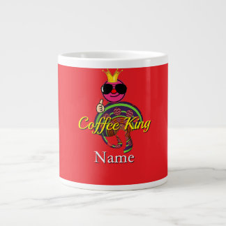 Caneca De Café Grande Personalizar Adicionar Nome Rei do Café 