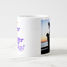 Caneca De Café Grande Personalizar Foto Como Pai Como Filha Engraçado