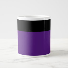 Caneca De Café Grande Personalizar Roxo E Preto Adicionar Nome Da Equipe