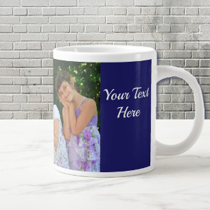 Caneca De Café Grande Personalizar Texto Personalizado Crianças Fotogra