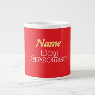 Caneca De Café Grande Personalizar Vermelho do Proprietário do Pet Vet G
