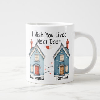 Caneca De Café Grande Personalizável Eu Desejo Que Você Mora Na Próxima