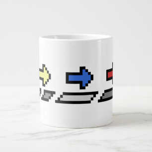 Caneca De Café Grande PERSONALIZE! - 6, 10 ou 20 oz. (3 Setas) Mug