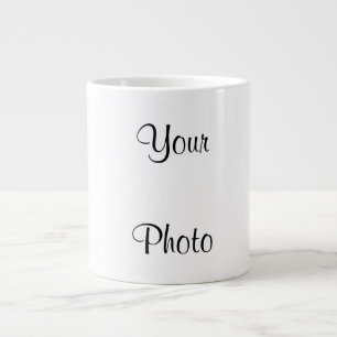 Caneca De Café Grande Personalize Com Sua Foto 