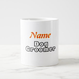 Caneca De Café Grande Personalize o dono do animal de estimação do cão b