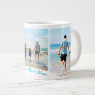 Caneca De Café Grande Personalize seu presente de imagem com texto