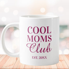 Caneca De Café Grande Personalized Cool Mom Club Quote Mothers Day