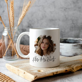 Caneca De Café Grande Personalized Future Mrs- Bride to Be Engagement