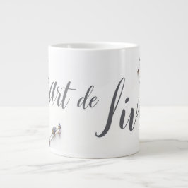 Caneca De Café Grande Personalized L'Art de Vivre Slow Living Aesthetic