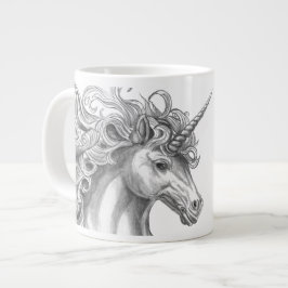 Caneca De Café Grande Personalized Mythological Unicorn Mug