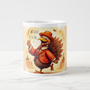 Caneca De Café Grande Peru Engraçado, Vamos Dançar Comigo, Dia de Ação d
