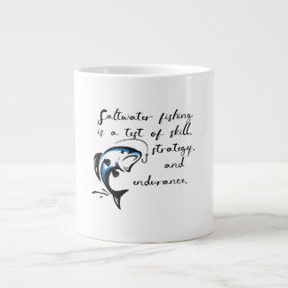 Caneca De Café Grande Pesca com água salgada.