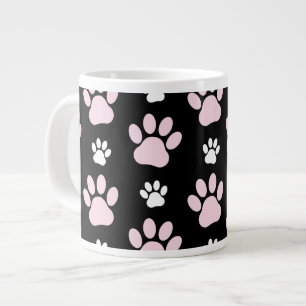 Caneca De Café Grande Pestanas, Patas Rosa, Patas Cachorros, Patas Anima