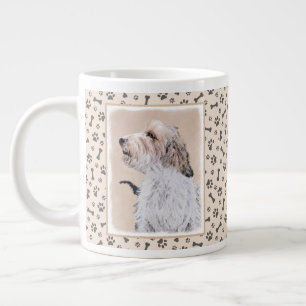 Caneca De Café Grande Petit Basset Griffon Vendéen Painting - Arte Canin