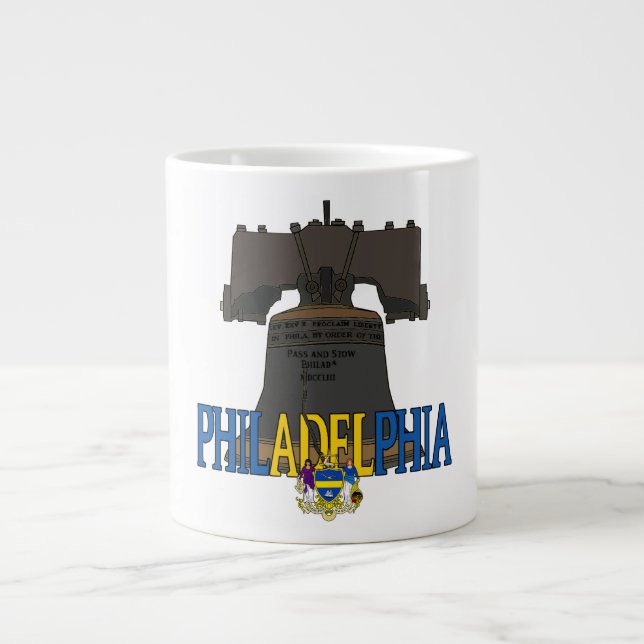 Caneca De Café Grande Philadelphia Pennsylvania Liberty Bell (Frente)