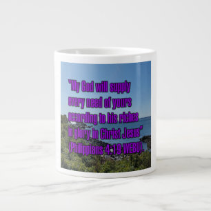 Caneca De Café Grande Philippians 4:19 WEBU Mug