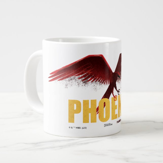 Caneca De Café Grande Phoenix Vingate Graphic (Frente Esquerda)