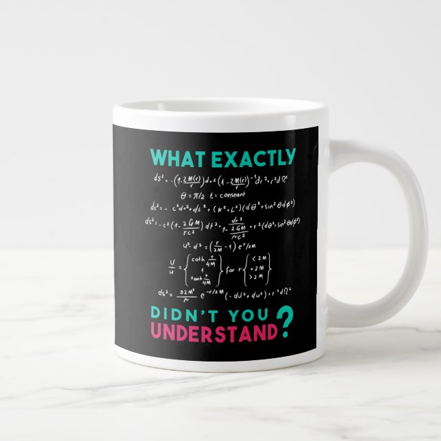 Caneca De Café Grande Physics formula Joke (Direita)