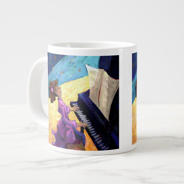 Caneca De Café Grande Piano Concert (Frente Esquerda)