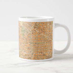 Caneca De Café Grande Pianta di Milano - Mapa de Milão, Itália