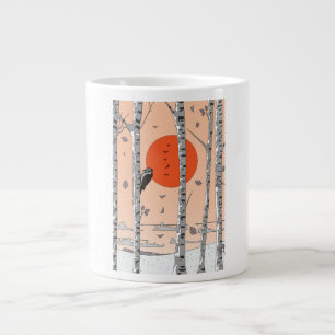 Caneca De Café Grande Pica-pau japonês