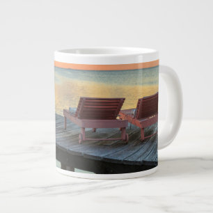 Caneca De Café Grande Pier com vista para o oceano, Belize