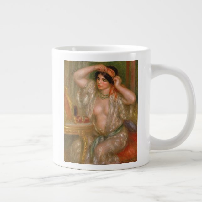 Caneca De Café Grande Pierre Auguste Renoir| Gabrielle do espelho (Direita)