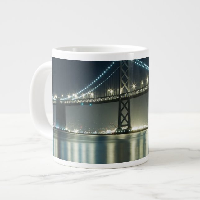 Caneca De Café Grande Pilings ao longo do Embarcadero, São Francisco (Frente Esquerda)