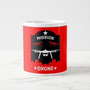 Caneca De Café Grande Piloto de Drone Hobby
