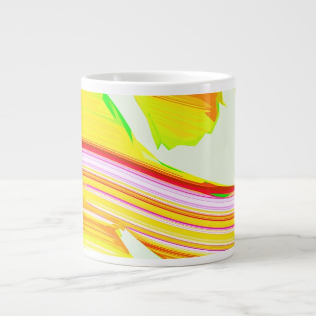 Caneca De Café Grande Pincel arco-íris (Frente)