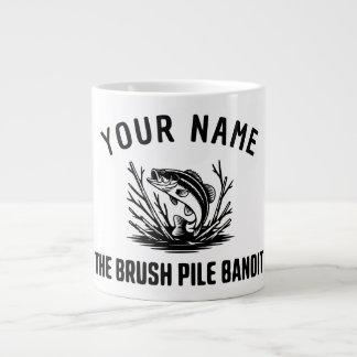 Caneca De Café Grande Pincel Personalizado Caçador de Robalo