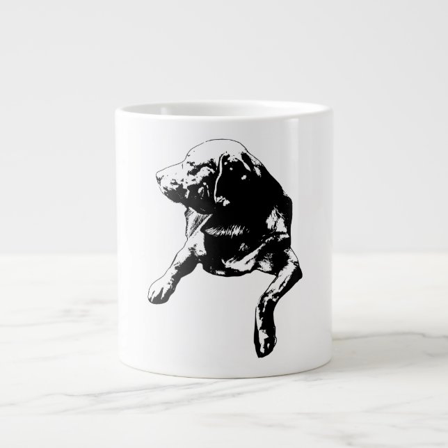Caneca De Café Grande Pine-Lane Bem-Vindo, Head-Turn Lab (Frente)