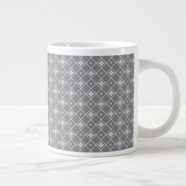Caneca De Café Grande Pingente cruz geométrica (Direita)