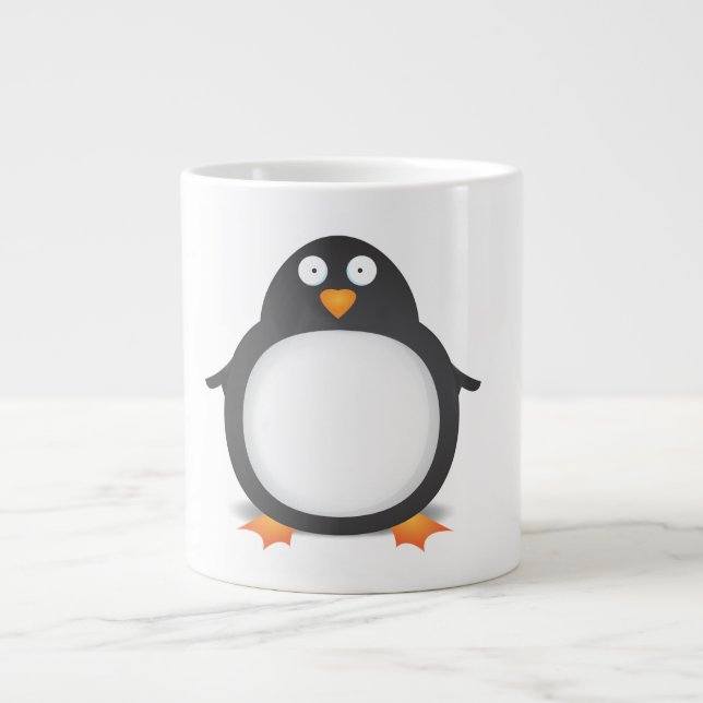 Caneca De Café Grande Pinguim (Frente)