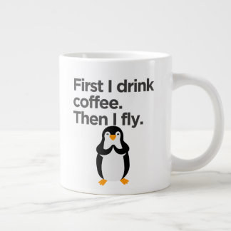 Caneca De Café Grande Pinguim Café Mug