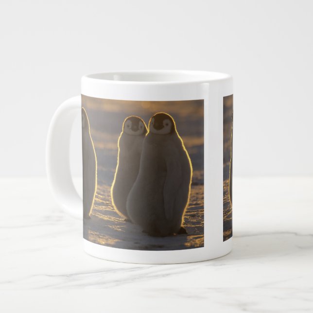 Caneca De Café Grande Pinguins-imperadores (Frente Esquerda)